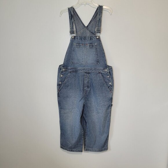 Gap Industrial Wide Leg Denim Overalls Size L - Picture 6 of 14